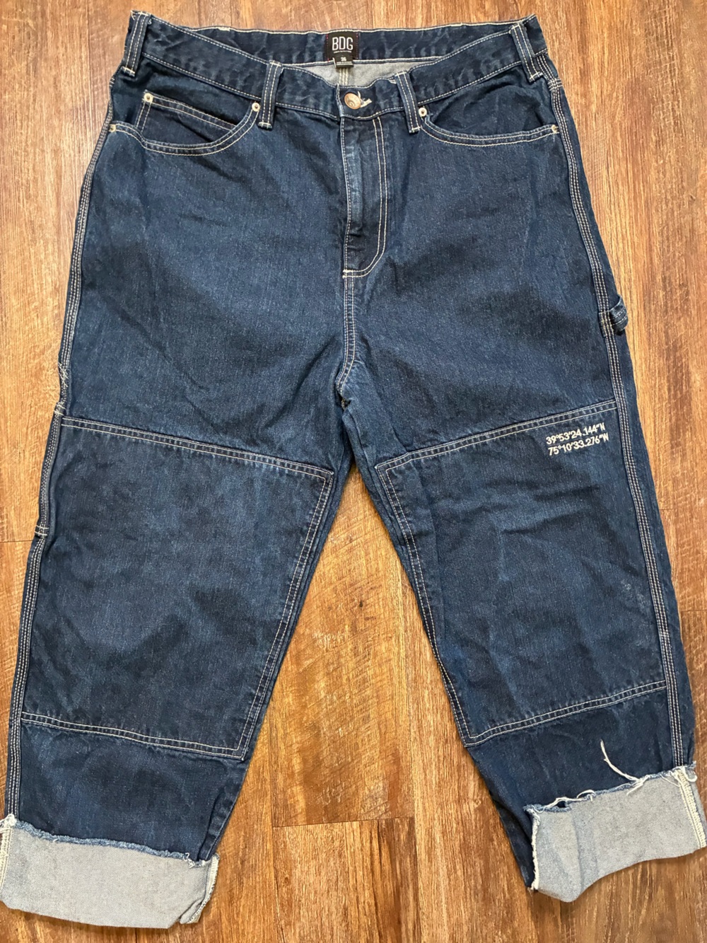 BDG Dark Blue Relaxed Work Jeans